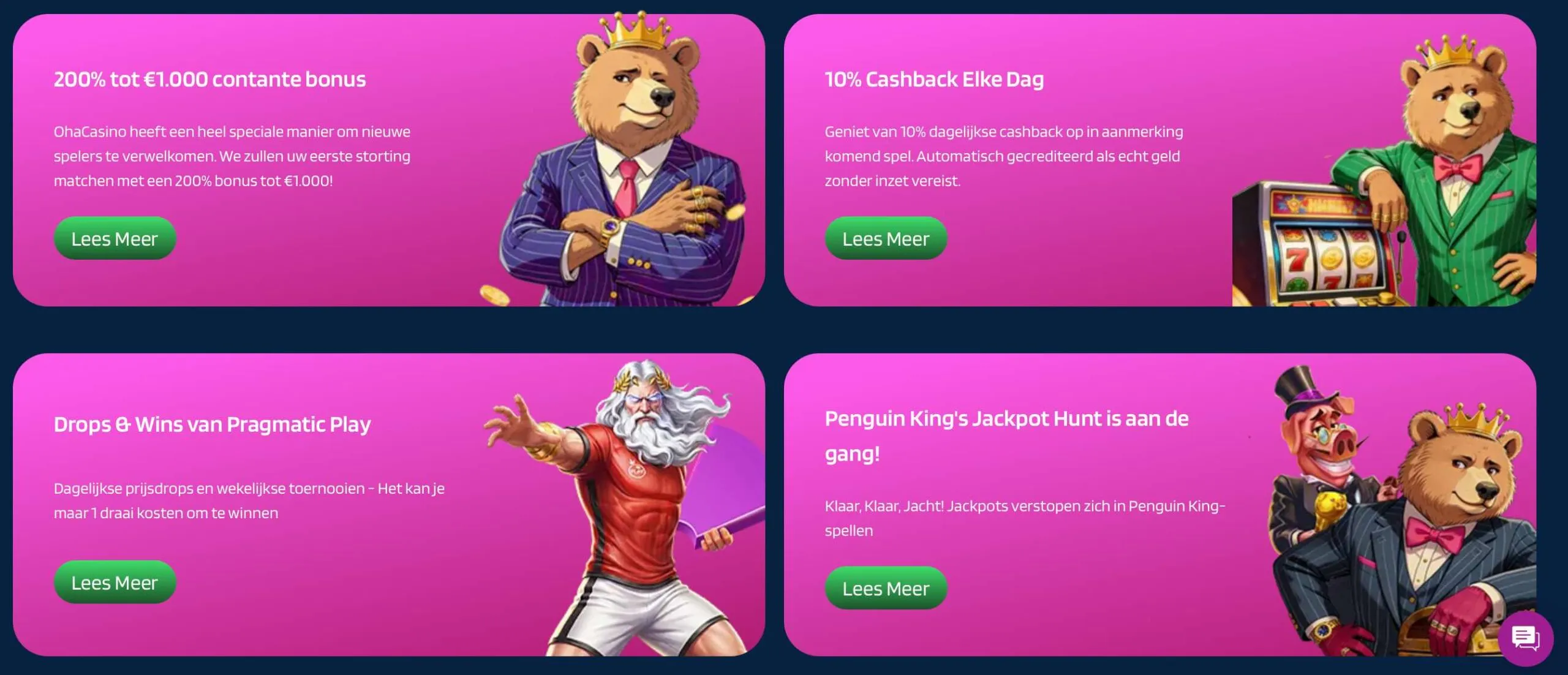 Oha Casino Bonussen en Promoties